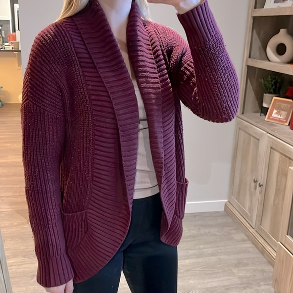 Maroon Cardigan - Picture 2 of 2